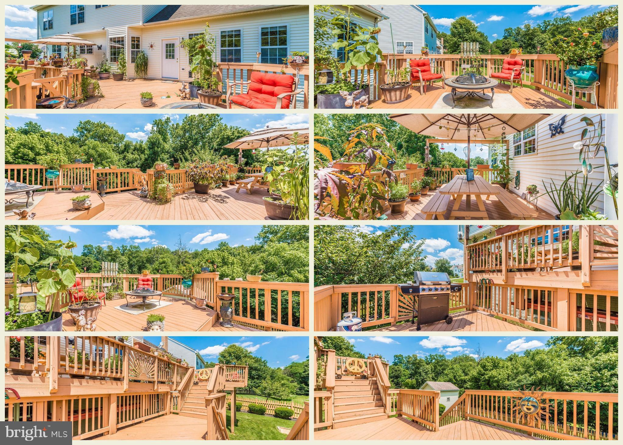 Can you say DECK?! Multilevel bliss! Trees!