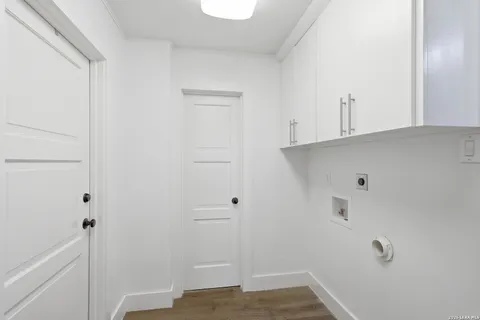 a view of small space with closet