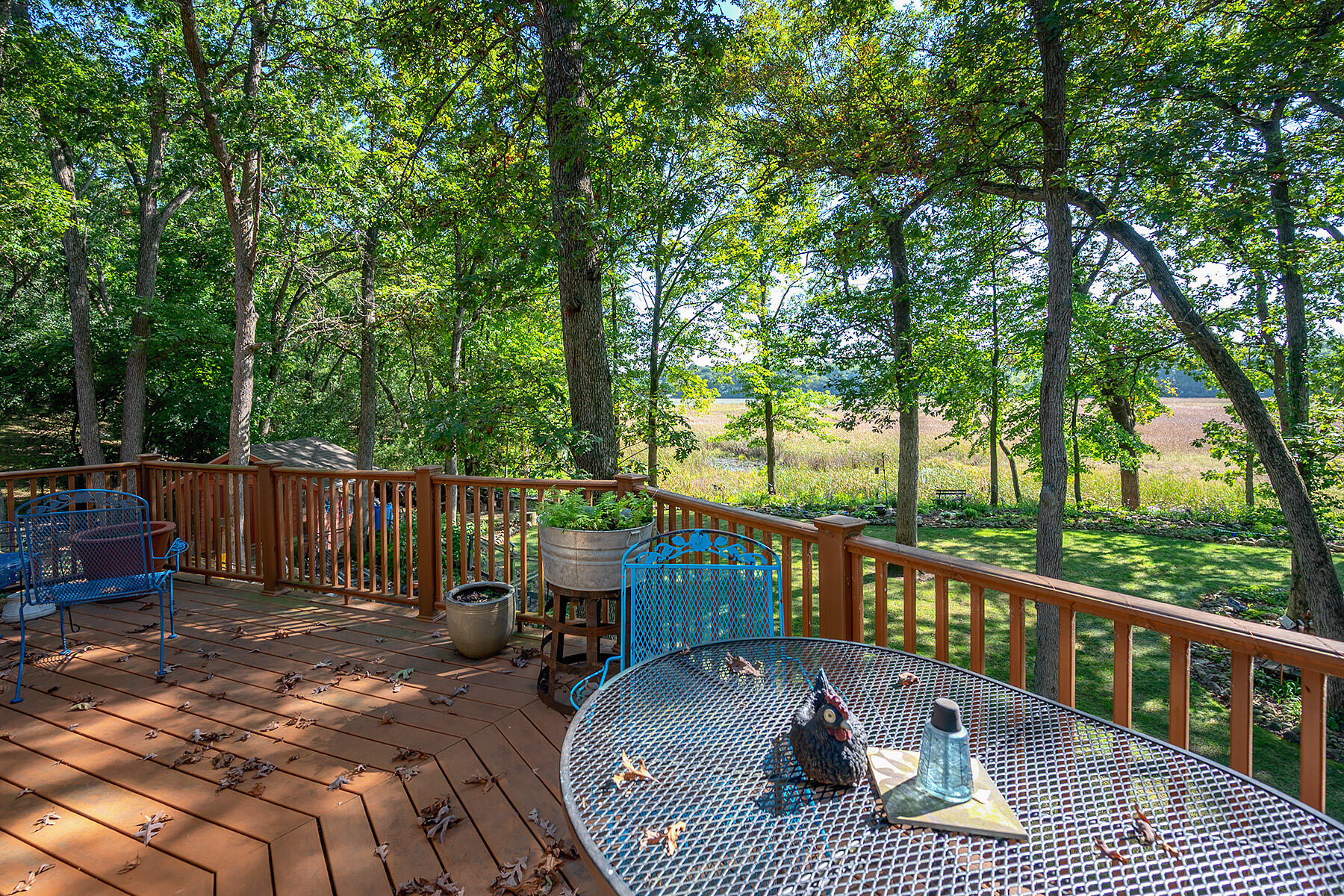 W5594 Briarwood Road Sugar Creek, WI 53121 - Photo 72 of 83 Deck View