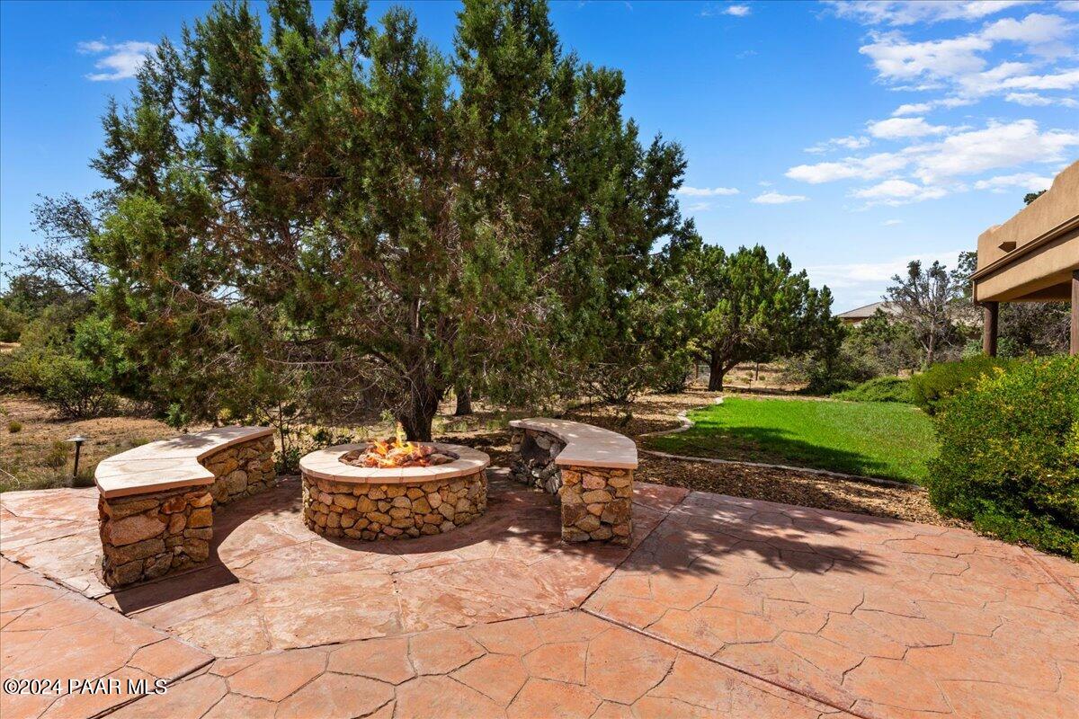 5040 Indian Camp Road, Unit 4 Prescott, AZ 86305 - Photo 47 of 57 47-Back Fire Pit