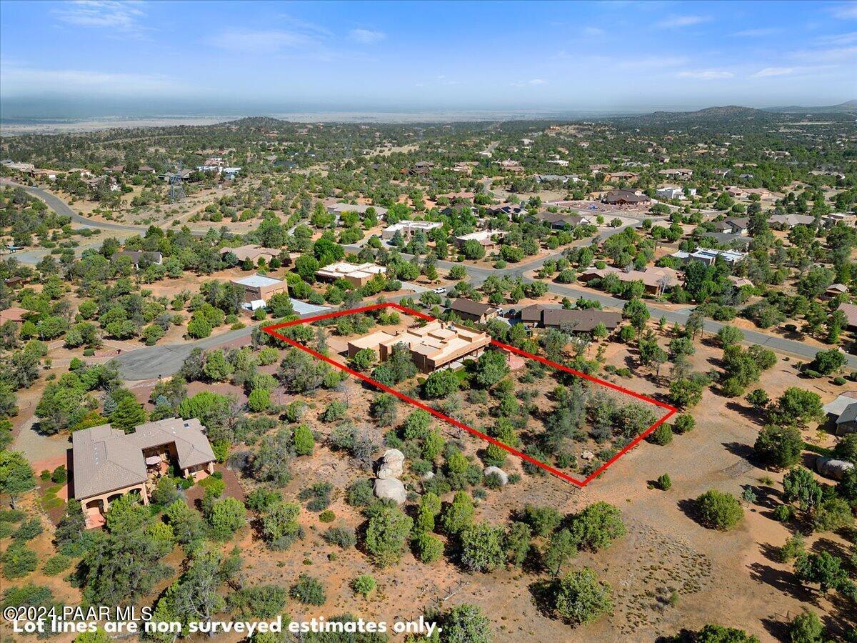 5040 Indian Camp Road, Unit 4 Prescott, AZ 86305 - Photo 56 of 57 56-Aerial Lot Lines