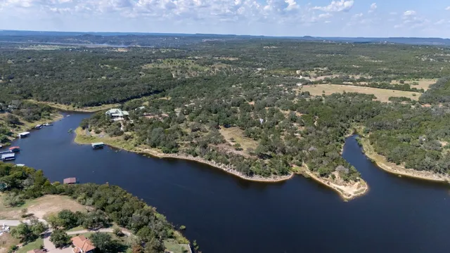 a view of a lake with a mountain