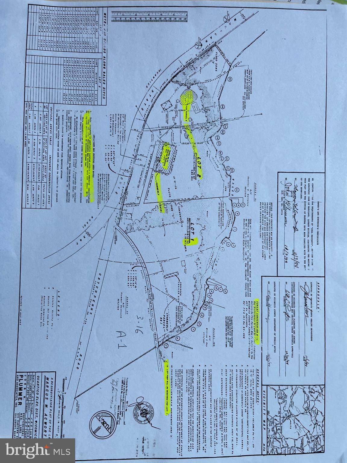 0 Catchpenny Road Quantico, MD 21856 - Photo 3 of 3 This was the survey done for lot 1 & 2.