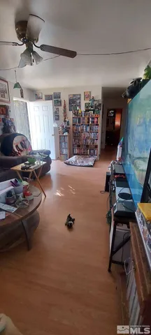 a room with gym equipment and a window