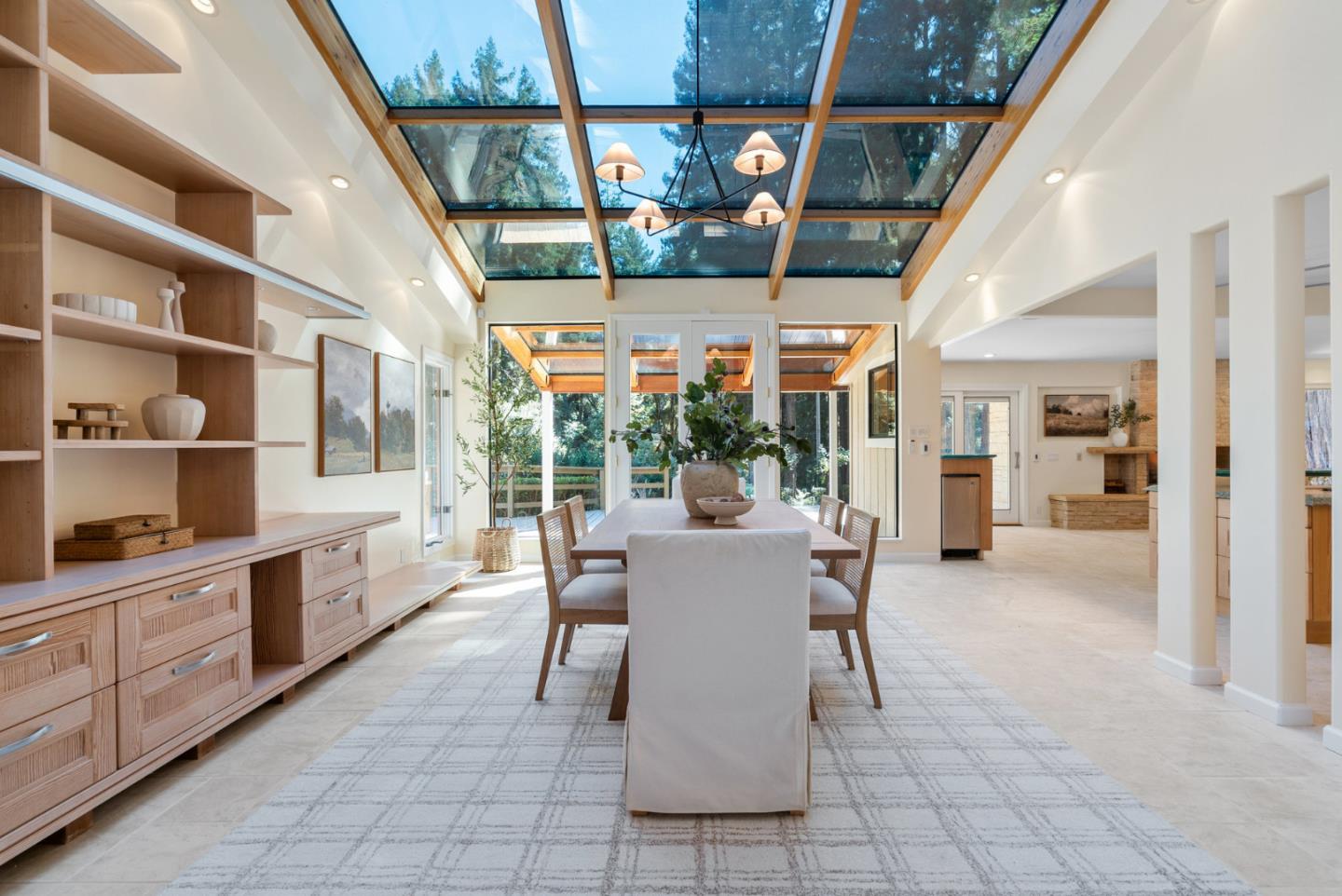 1695 Aptos Creek Road Aptos, CA 95003 - Photo 15 of 76 a dining room with furniture and a floor to ceiling window