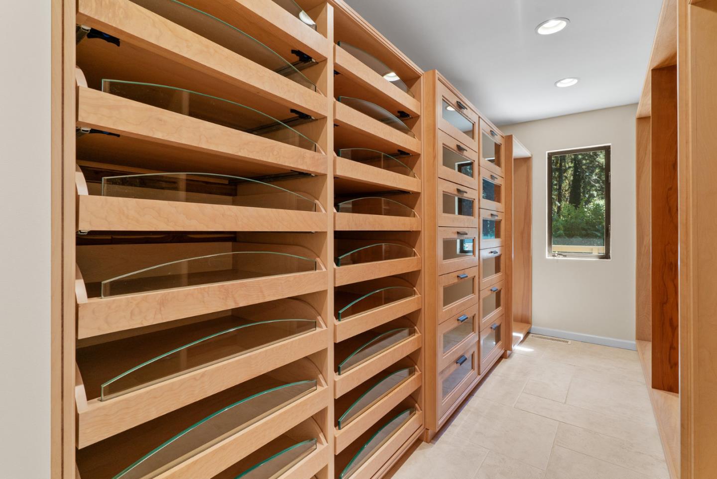1695 Aptos Creek Road Aptos, CA 95003 - Photo 34 of 76 a view of walk in closet with empty racks