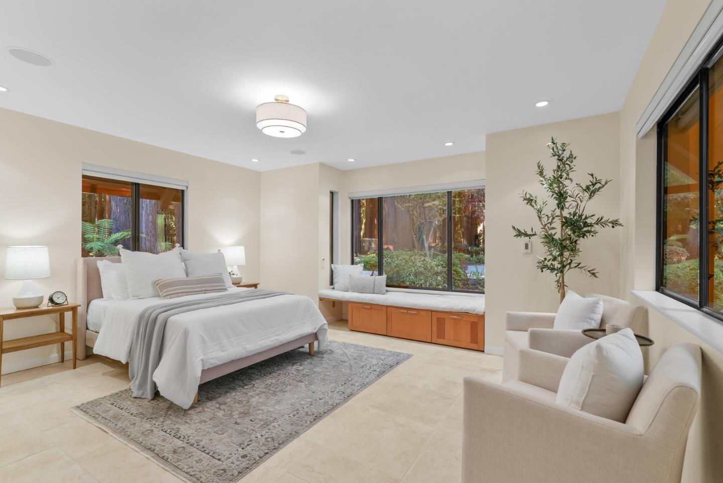 1695 Aptos Creek Road Aptos, CA 95003 - Photo 39 of 76 a bedroom with a large bed and a couch