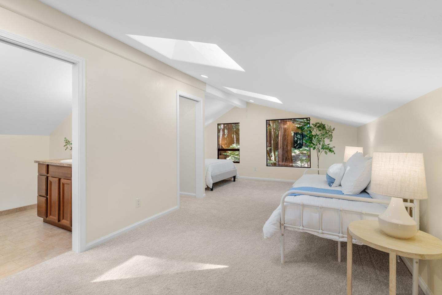 1695 Aptos Creek Road Aptos, CA 95003 - Photo 56 of 76 a living room with furniture and a lamp