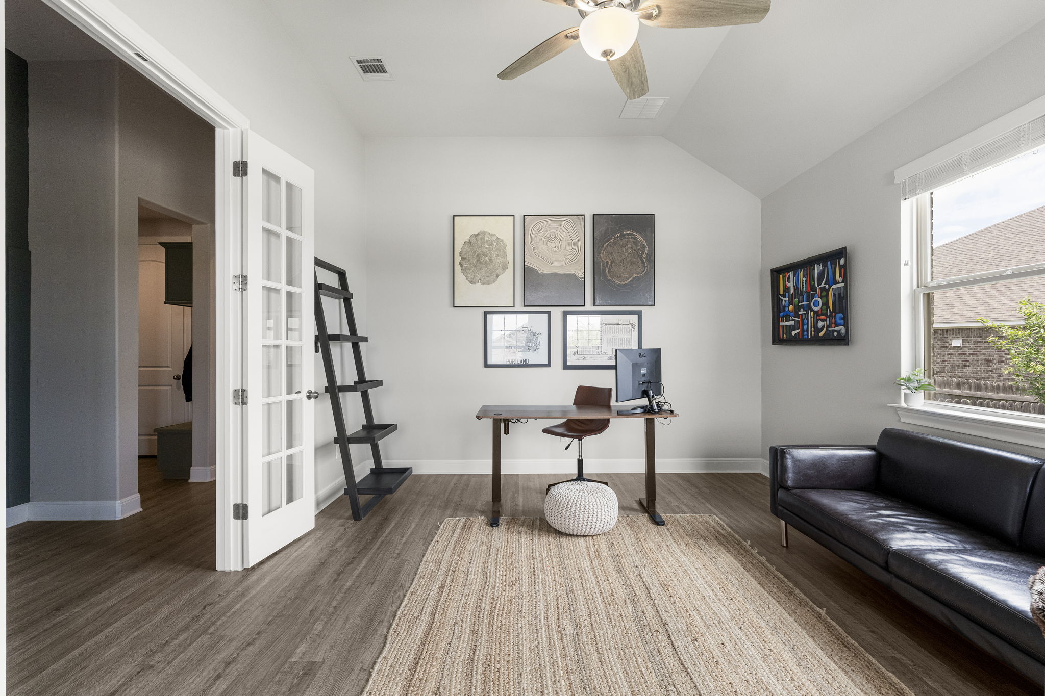 772 Founders Ridge Dripping Springs, TX 78620 - Photo 26 of 40 French doors create a defined yet connected office space with flexibility for a variety of lifestyles.