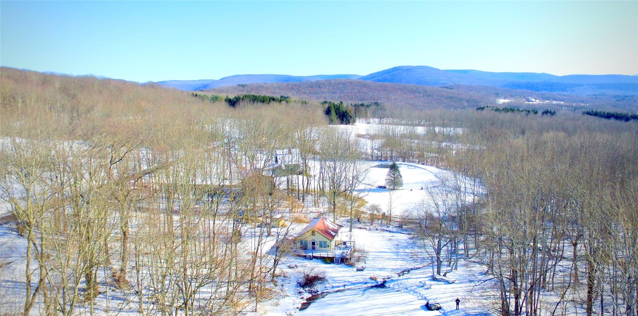 1949 Upper Meeker Hollow Road Roxbury, NY 12474 - Photo 1 of 1 a view of a city from a balcony