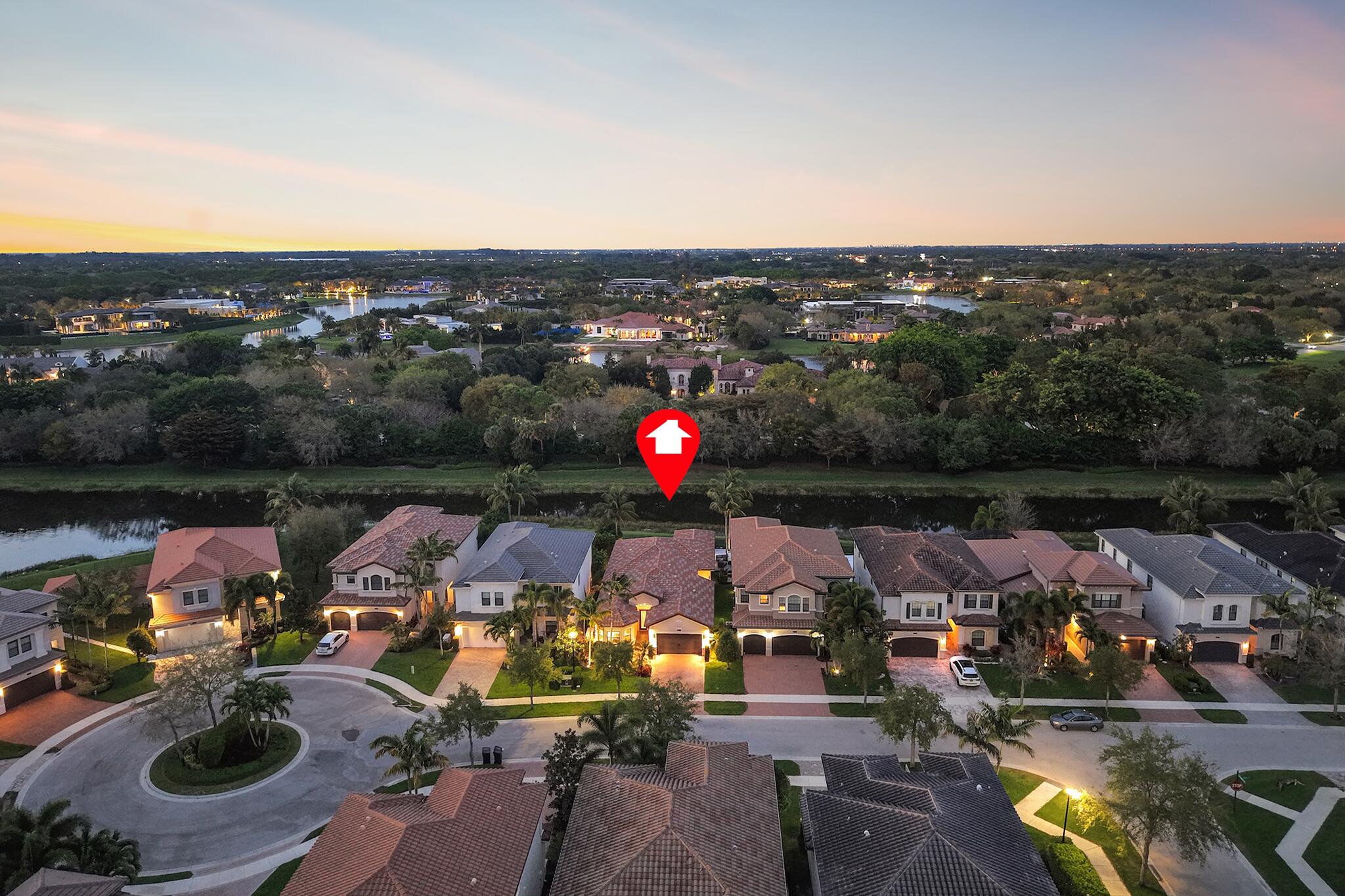 9577 Eden Roc Court Delray Beach, FL 33446 - Photo 24 of 53 an aerial view of a house with a swimming pool