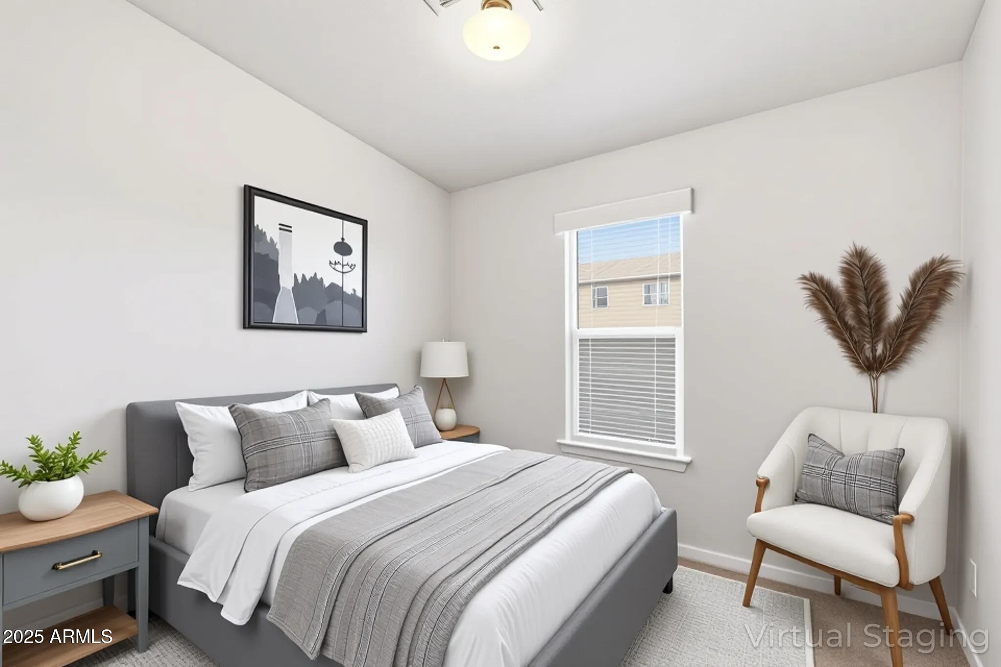 8865 East Baseline Road, Unit 558 Mesa, AZ 85209 - Photo 5 of 54 a bedroom with bed and a couch