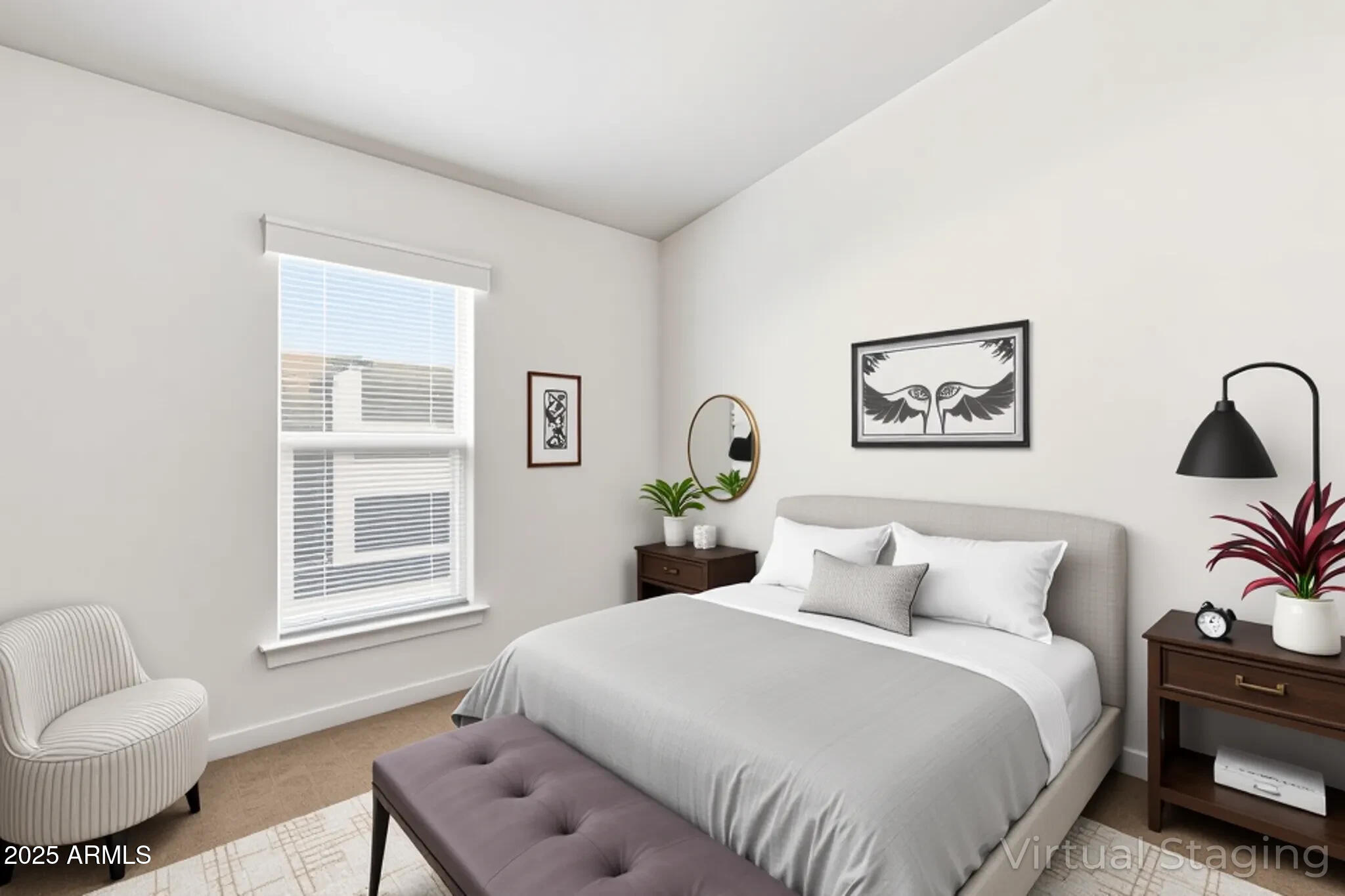 8865 East Baseline Road, Unit 558 Mesa, AZ 85209 - Photo 6 of 54 a bedroom with a bed and wooden floor
