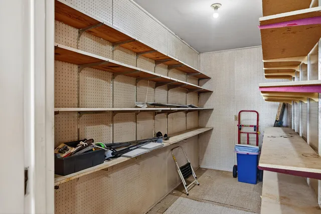 a room with gym equipment