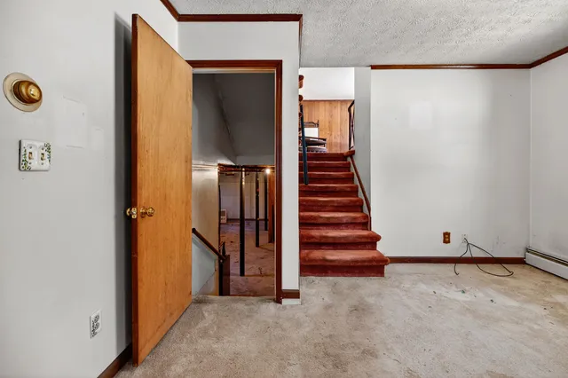 wooden view of entryway with wooden floor