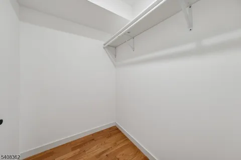 a view of small space with racks on the wall