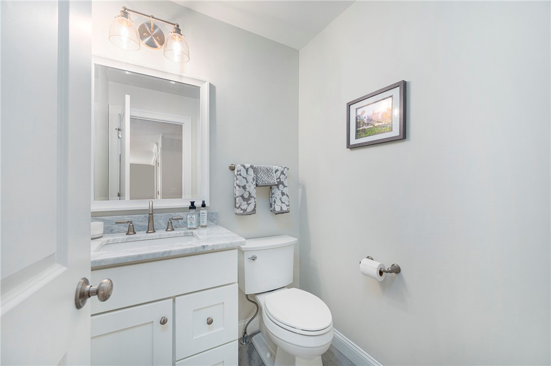 936 S Road East Greenwich, RI 02818 - Photo 14 of 31 Half bath with quartzite vanity