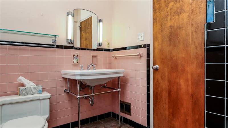 29 Swallow Hill Road Carnegie, PA 15106 - Photo 20 of 25 Vintage 1950's tile bathroom in beautiful shape. If pink isn't your thing, it can be painted. Porcelain tub.