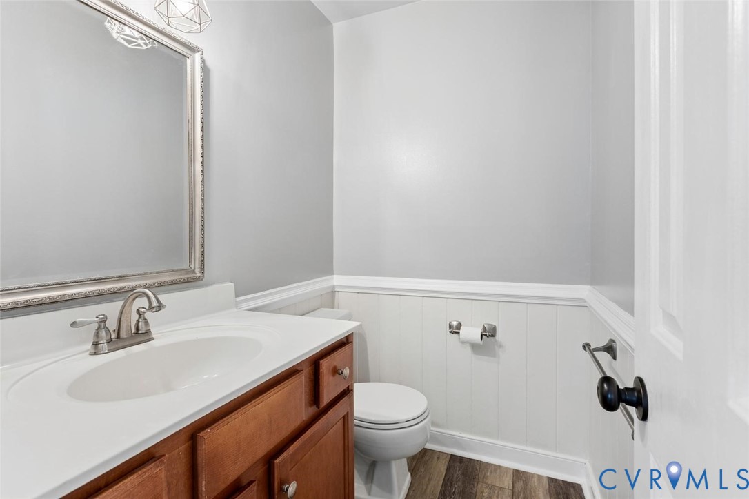2011 Camborne Road Chesterfield, VA 23236 - Photo 22 of 47 Powder room featuring wood-finish flooring, white