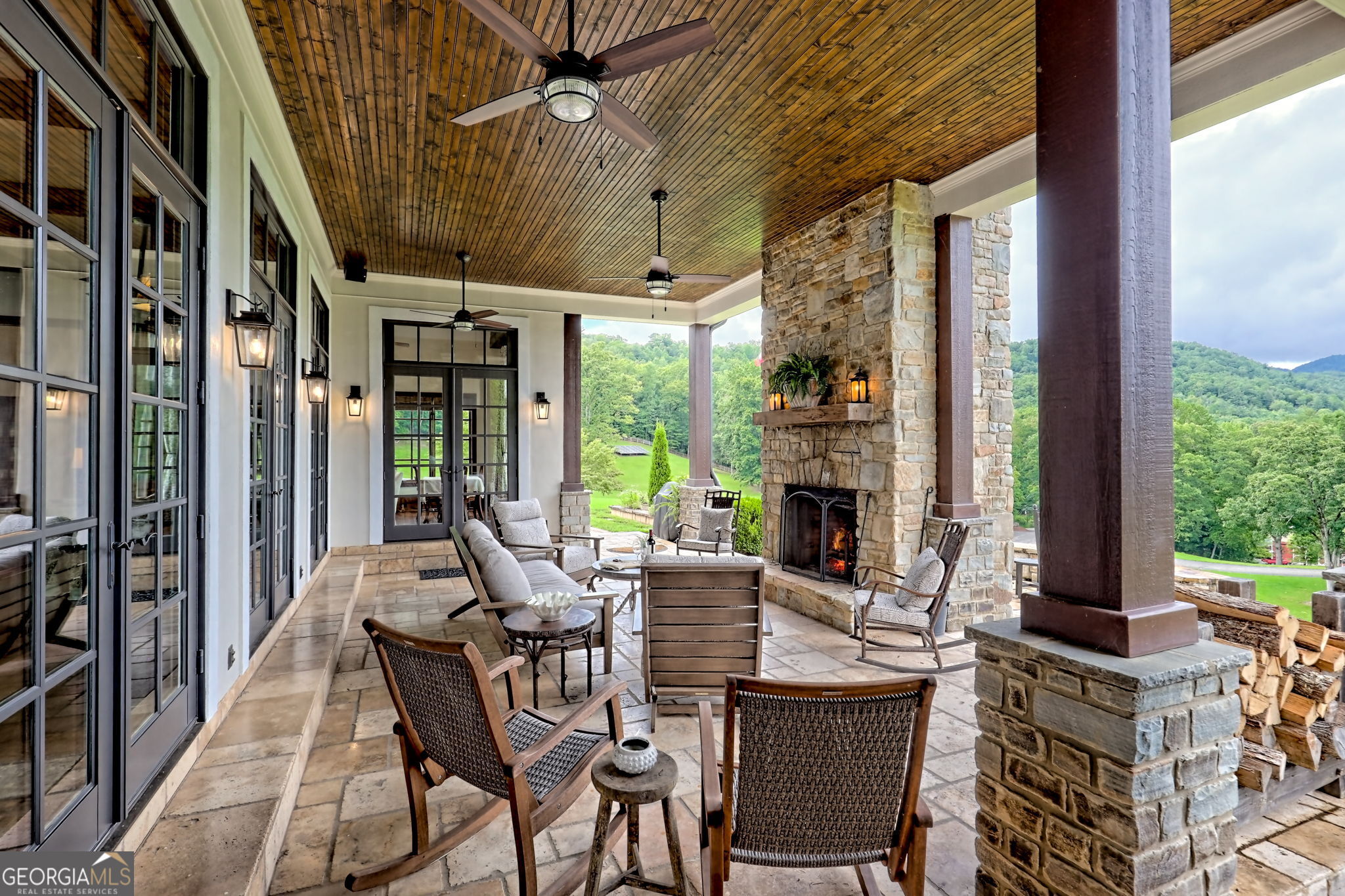 3662 Blue Ridge Gap Road Clayton, GA 30525 - Photo 19 of 69 a view of an outdoor dining space with furniture window and outside view