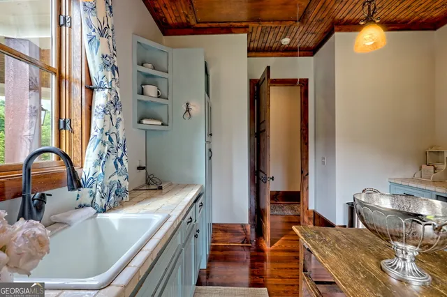 a view of outdoor space with seating area