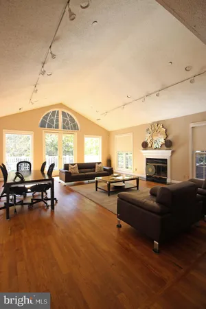 a view of porch with a floor to ceiling window