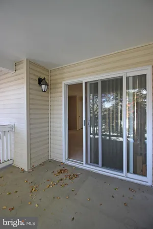 a view of a porch with an outdoor space