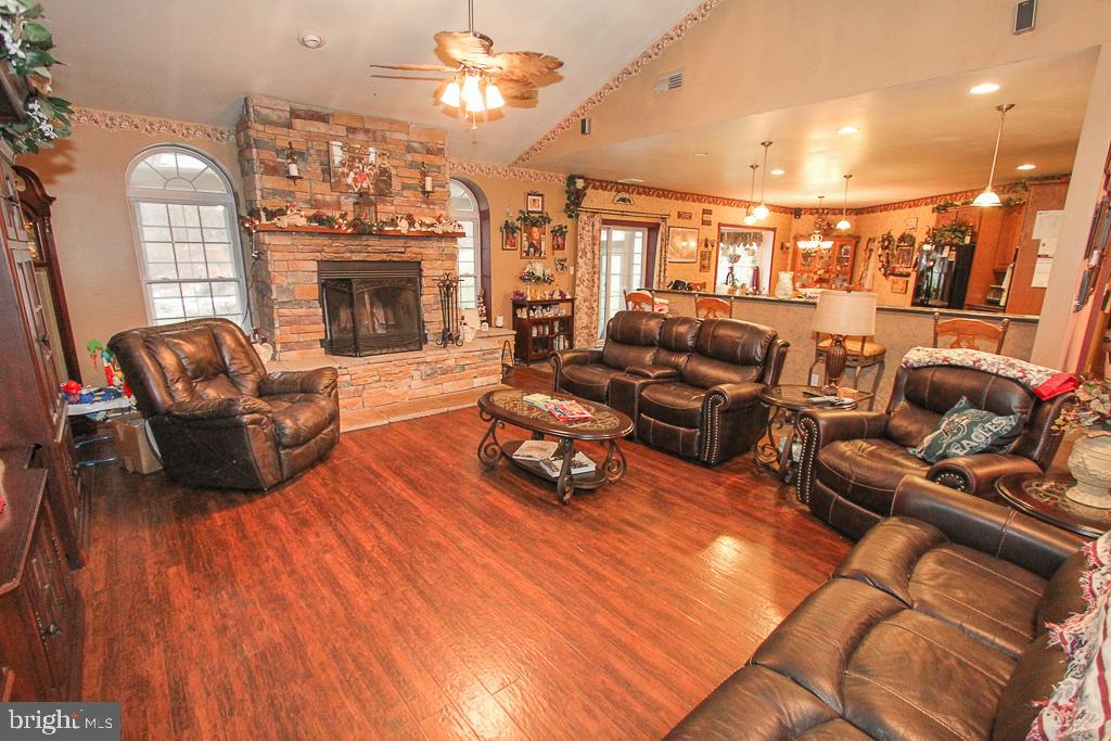 6 Furnace Run Road Boyertown, PA 19512 - Photo 16 of 54 Living Room with Stone wood burning fireplace.