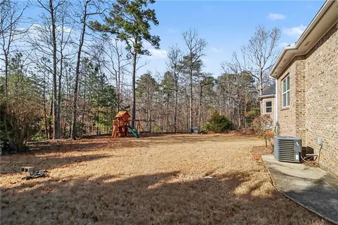 a view of road and trees