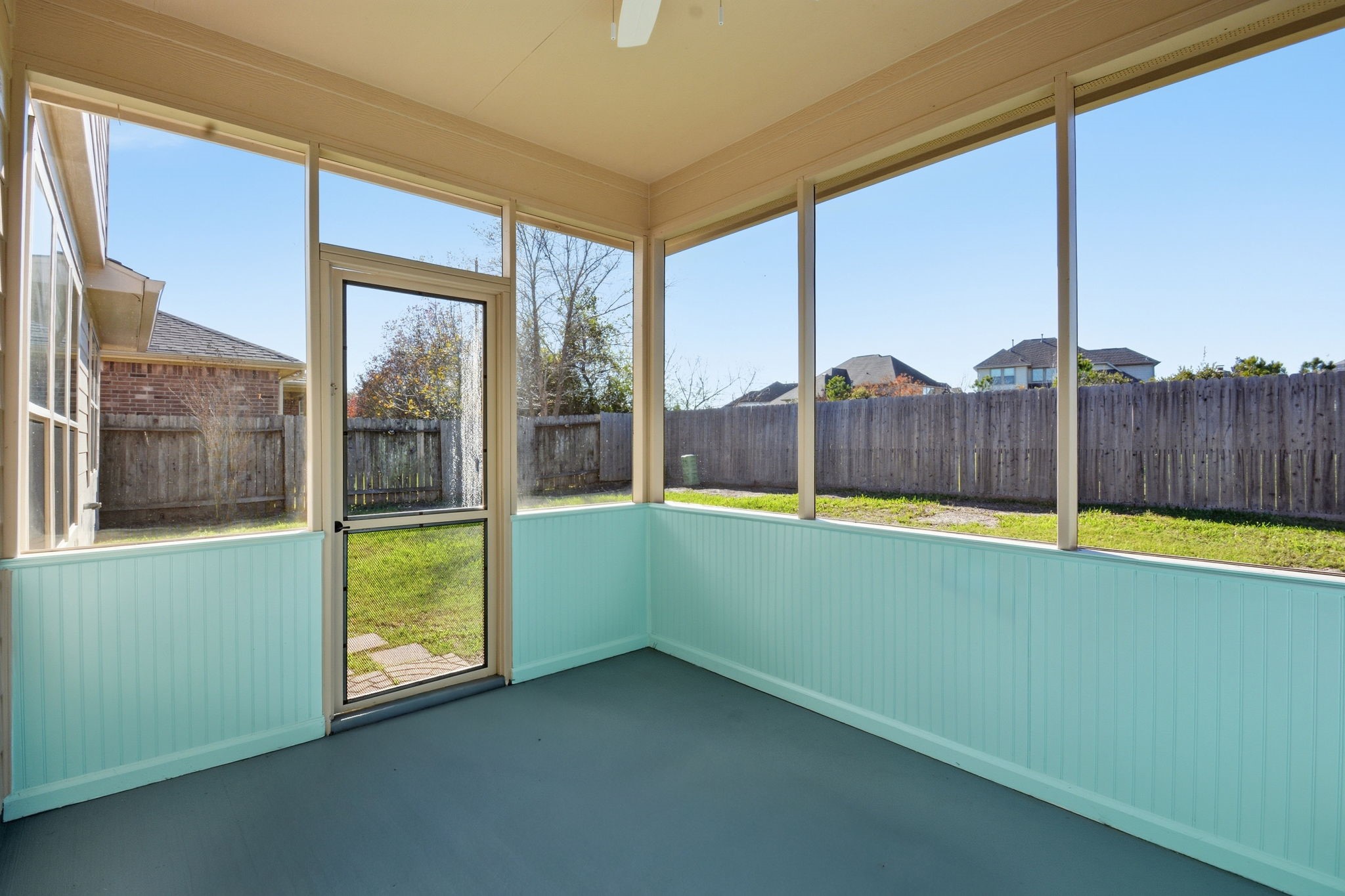 25523 Marmite Drive Tomball, TX 77375 - Photo 43 of 50 a view of an empty room with wooden floor and a window