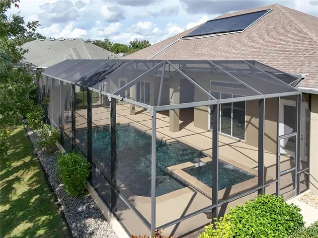 a lake view with a garden