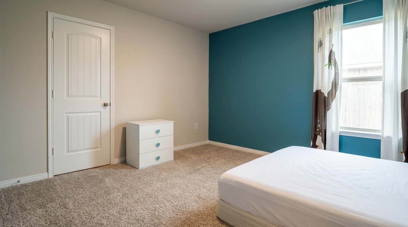 425 Shiner Lane Georgetown, TX 78626 - Photo 13 of 19 a bedroom with a bed and a window