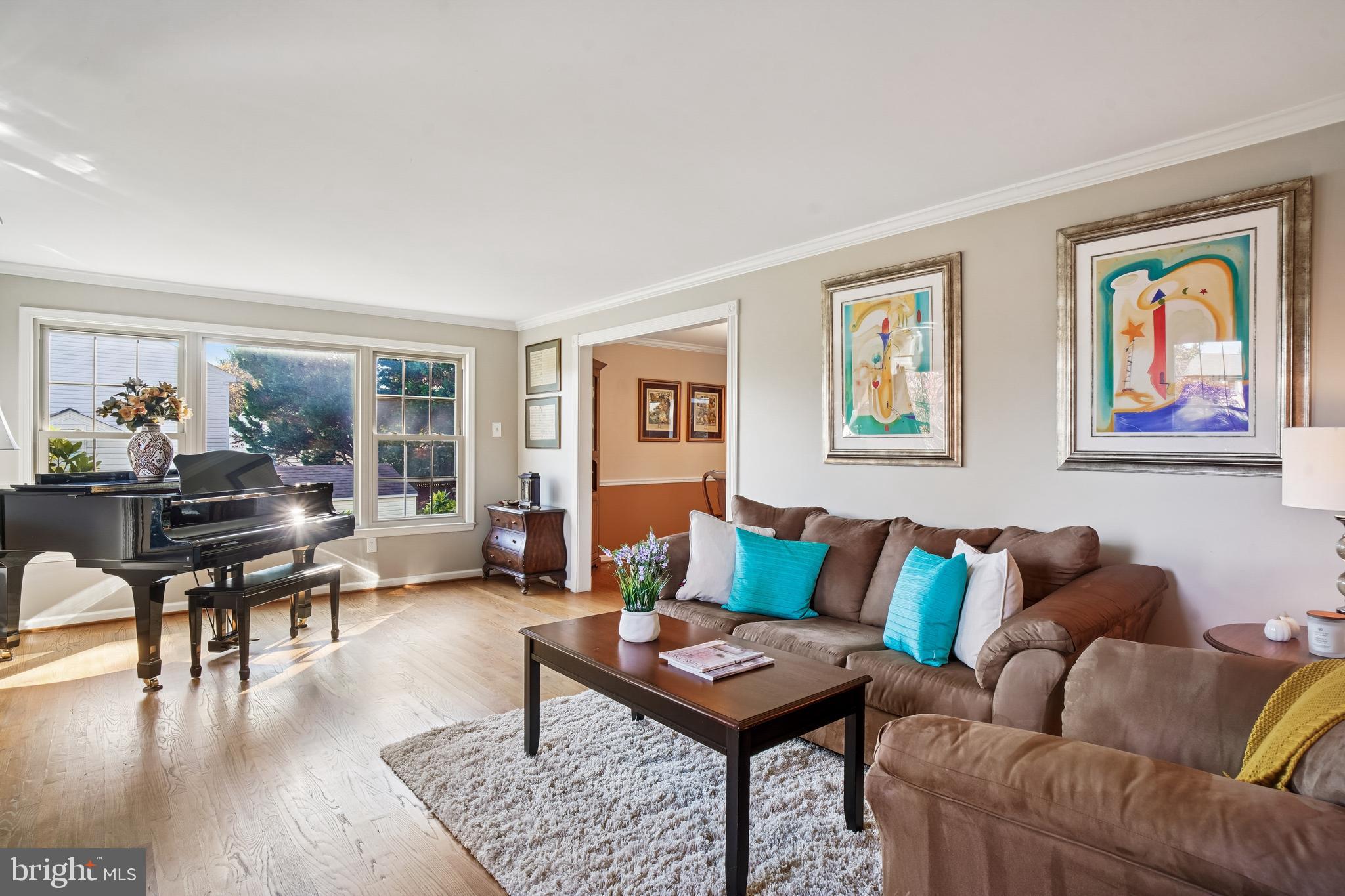 10408 Windfall Court Damascus, MD 20872 - Photo 4 of 38 a living room with furniture and a wooden floor