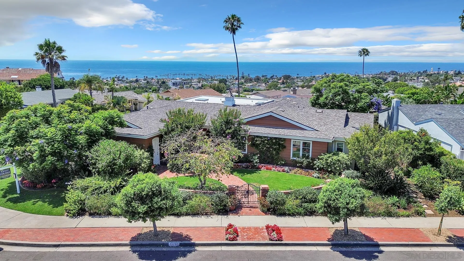 a view of a city street from a building