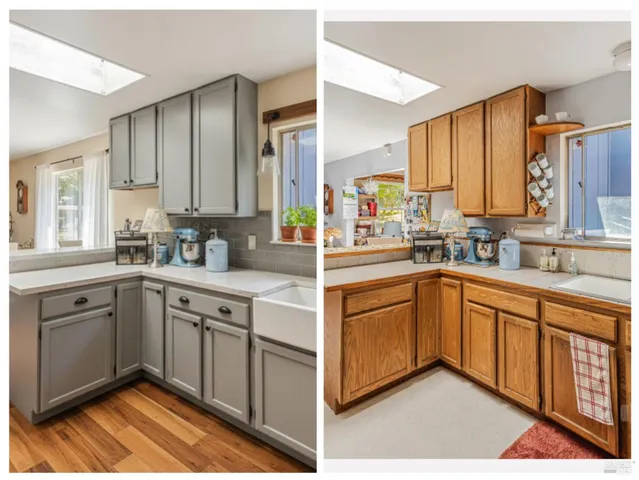 a work room with furniture