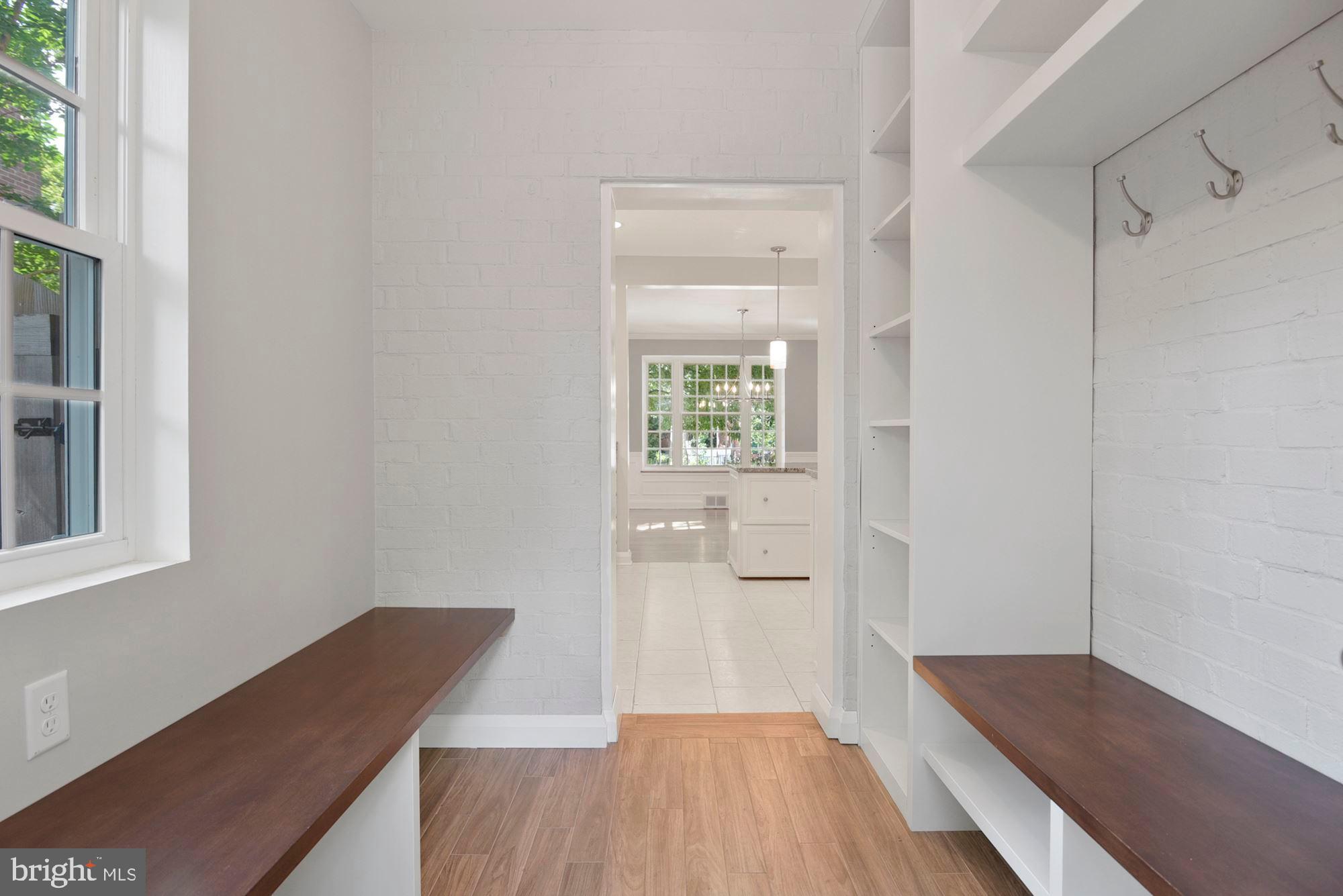 527 Yarmouth Road Towson, MD 21286 - Photo 48 of 61 Mudroom benches and built-ins looking through into