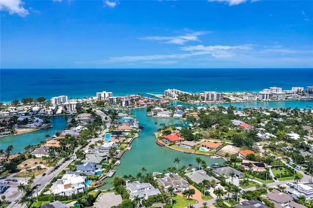 a view of a city with ocean view