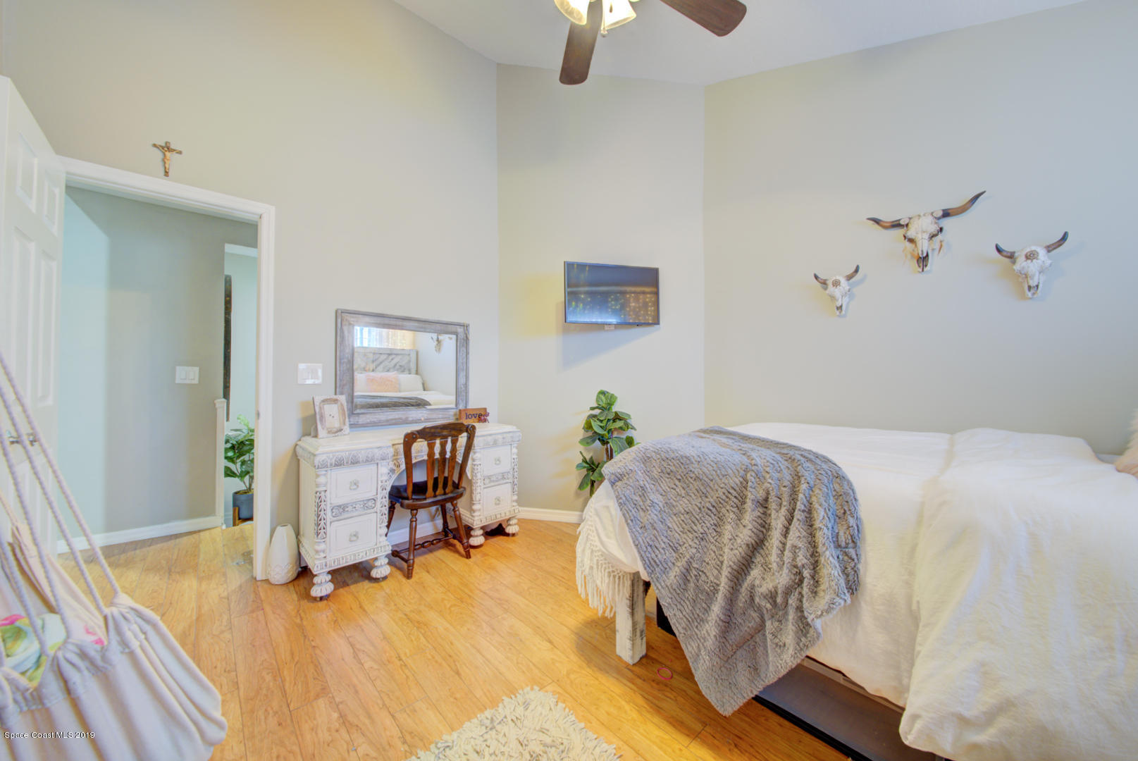 6300 Janina Road Cocoa, FL 32927 - Photo 32 of 74 bedroom 2 with wood floors