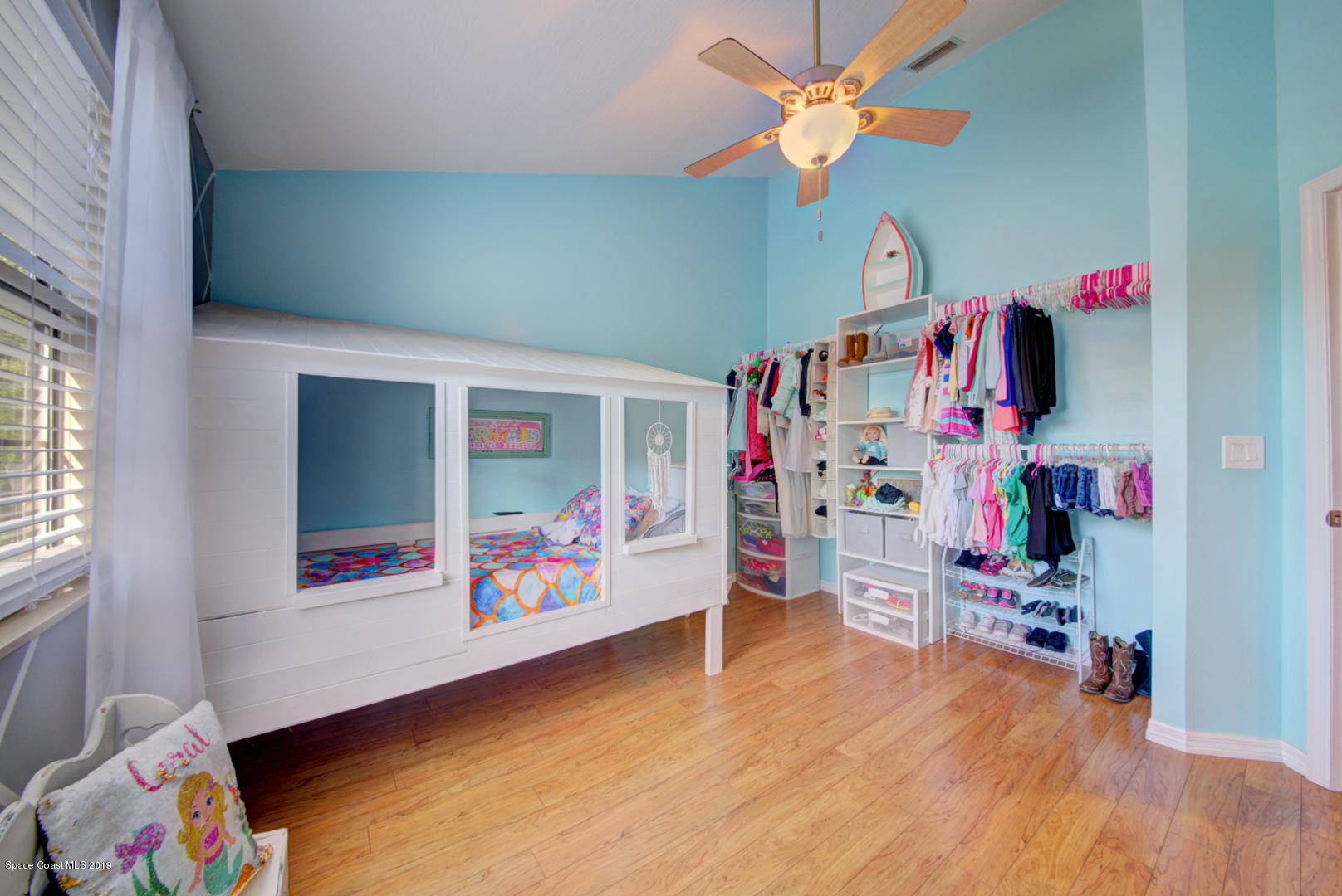 6300 Janina Road Cocoa, FL 32927 - Photo 50 of 74 bedroom 4 with vaulted ceiling