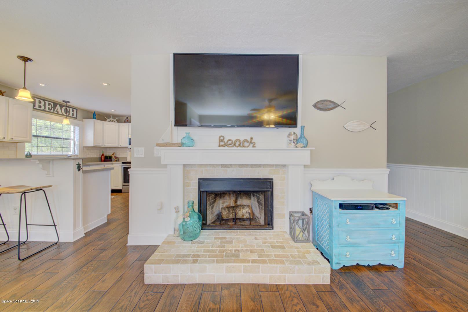 6300 Janina Road Cocoa, FL 32927 - Photo 57 of 74 family room fireplace