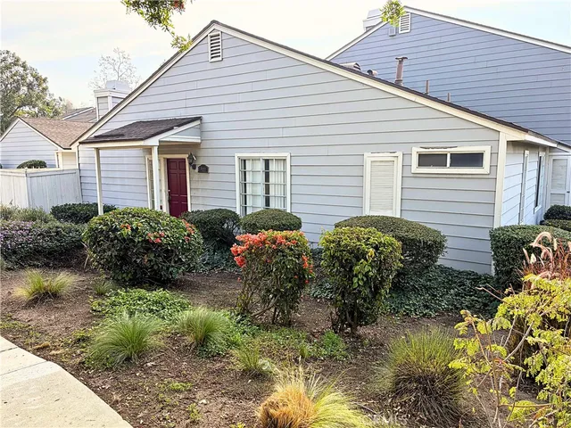 a backyard of a house