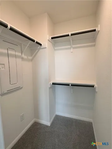 a view of balcony with wooden floor