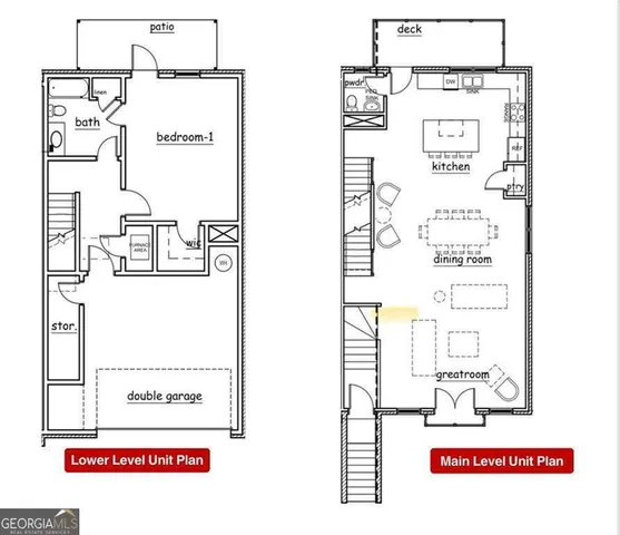 a view of a swimming pool with lounge chairs