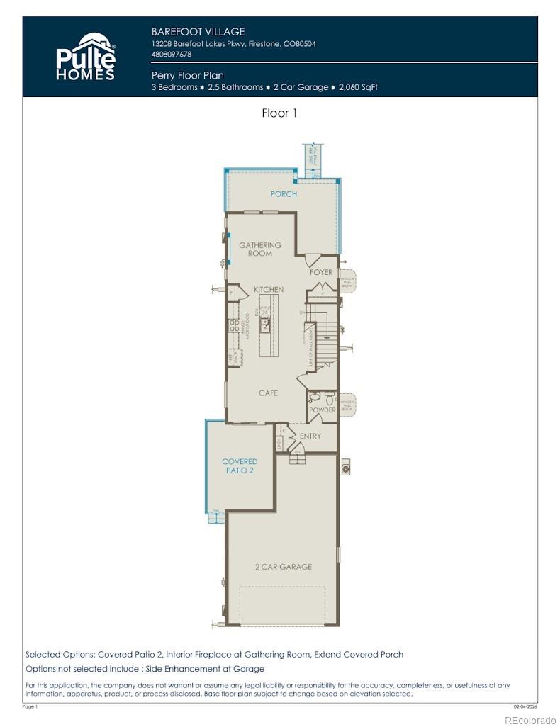 13181 Front Porch Lane Firestone, CO 80504 - Photo 34 of 34 a picture of a floor plan