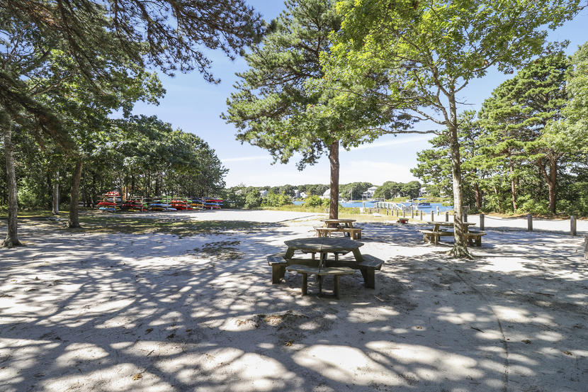 2 Samoset Road Mashpee, MA 02649 - Photo 36 of 41 a view of a park with bench and trees
