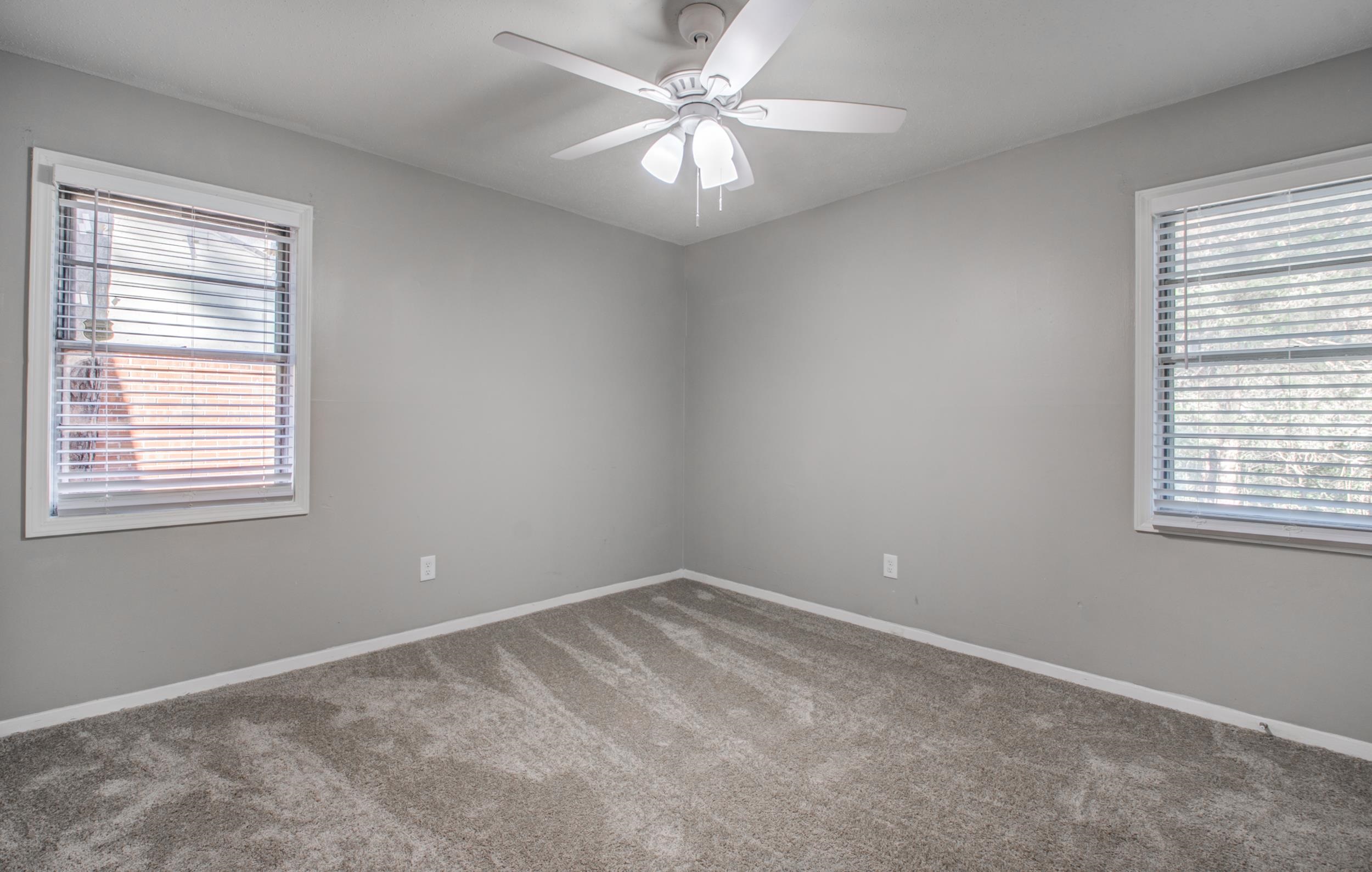 4174 Hobson Road Memphis, TN 38128 - Photo 13 of 24 Spare room featuring carpet floors, a ceiling fan, and plenty of natural light
