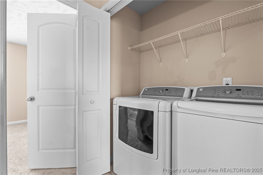 43 Battery Way Bunnlevel, NC 28323 - Photo 37 of 50 a utility room with dryer and washer