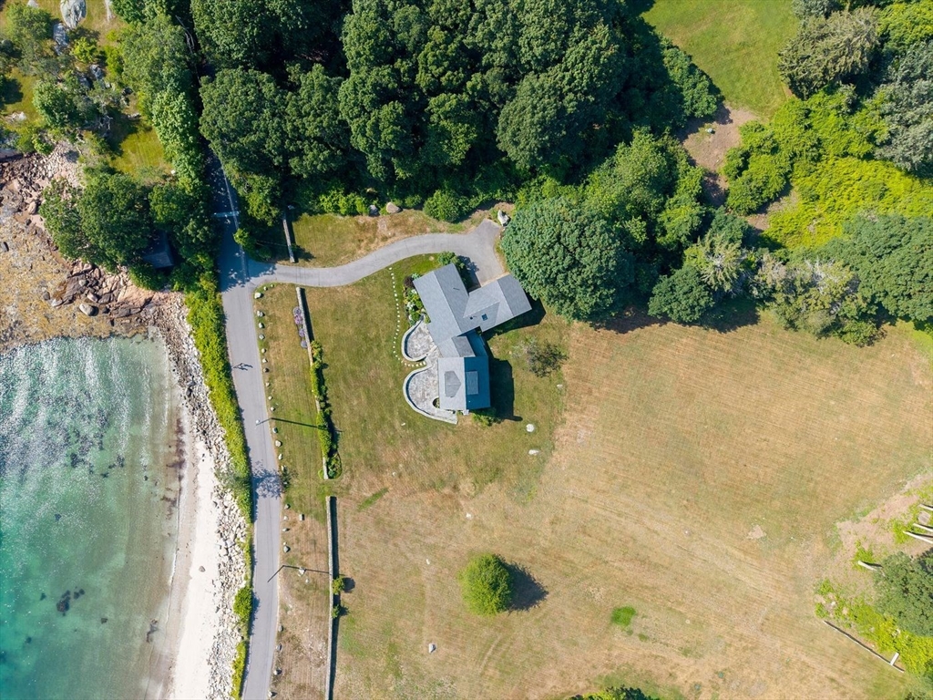 100 Eastern Point Boulevard Gloucester, MA 01930 - Photo 22 of 22 an aerial view of a house with a yard