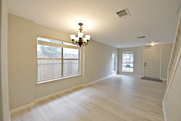 a view of livingroom and window