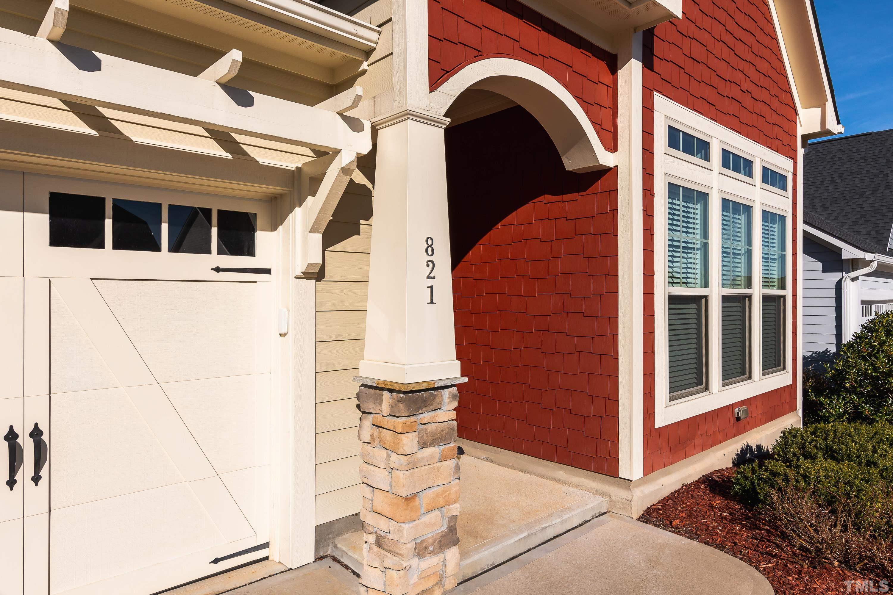 821 Traditions Ridge Drive Wake Forest, NC 27587 - Photo 2 of 14 a view of front door and small house